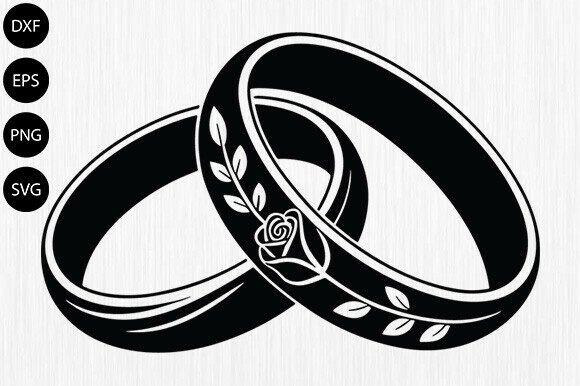 Engagement Ring Wedding Rings SVG