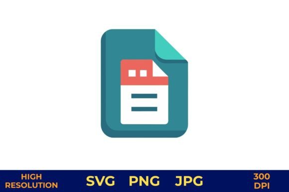 File Format Icon, Document Symbol