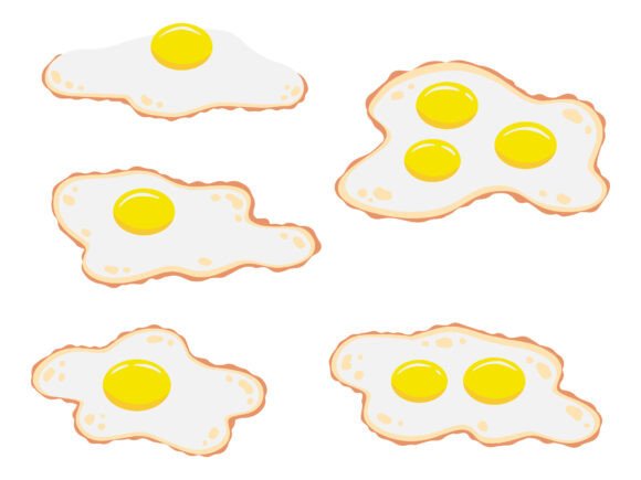 Fry Fried Egg Illustration