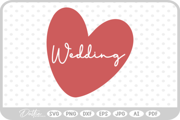 Heart Wedding SVG PNG DXF