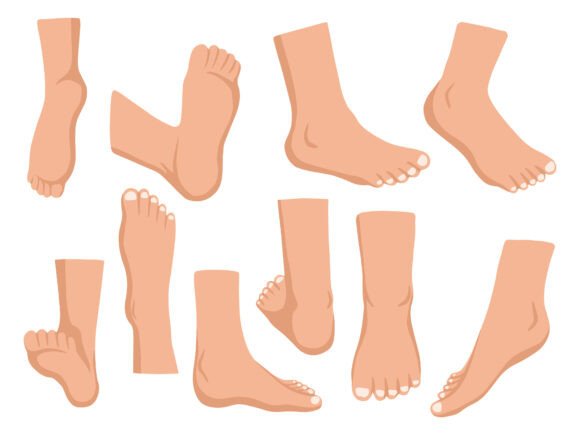 Human Foot Cartoon Illustration