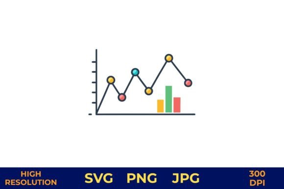 Line Graph Chart Displaying Data Trends