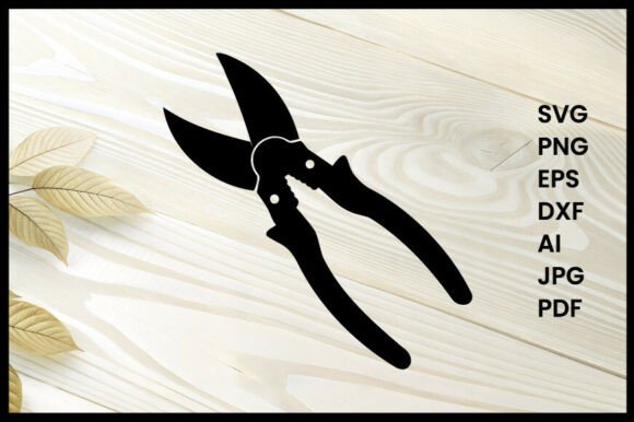 Pruning Shears Silhouette Illustration