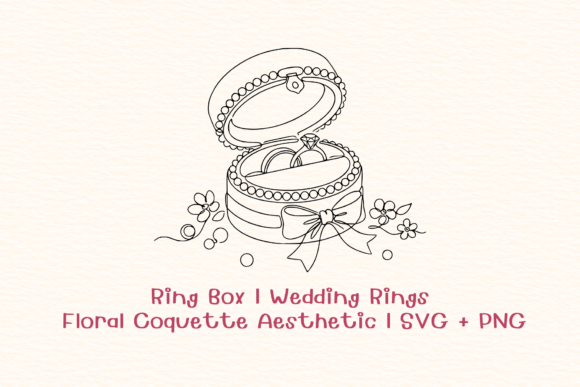 Wedding Ring Box SVG PNG